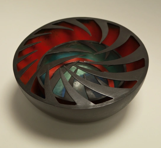 Angst 5, Glass and Steel, 7 x 12 x 12 inch, 2010