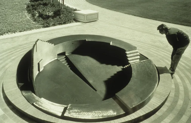 Proposal Metro Center, Steel, 9 x 9 x 3 inch, 1990