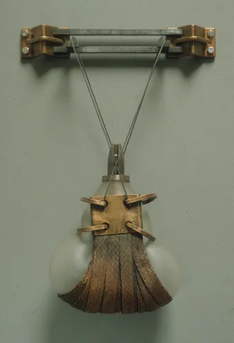 Copper Sling, Glass, Copper & Steel, 30 x 24 x 10 inch, 1998