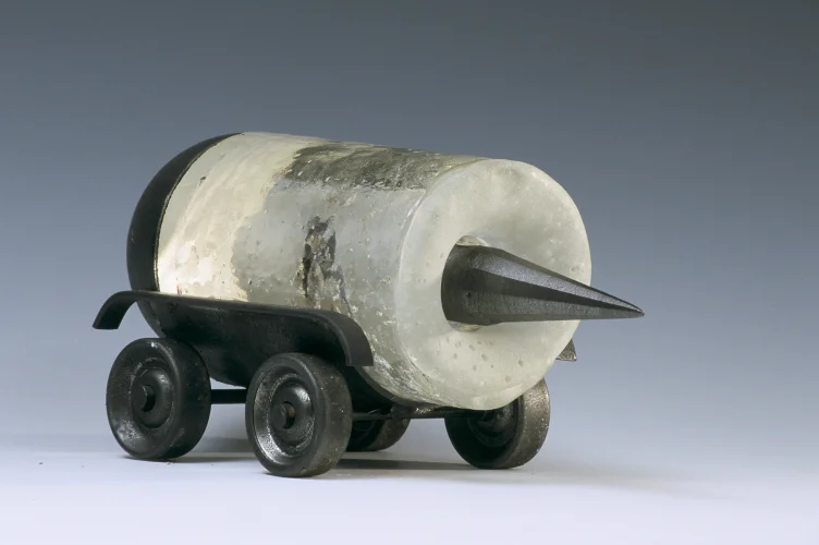 Go-Bot 2, Metal and Glass, 6 x 8 x 4 inch, 2003
