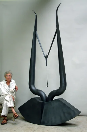 Lyre, Glass and Steel, 102 x 64 x 24 inch, 2006