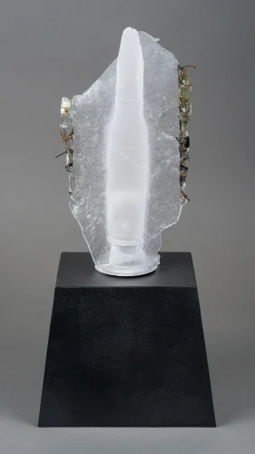 Remorse, Glass and Steel, 15 x 7 x 6 inch, 2018
