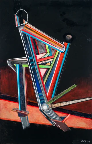 Mars, Acrylic on Canvas, 67 x 47 x 3 inch, 2020