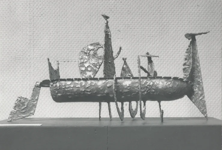 Picnic on the Grand Canal, Bronze over Steel, 30 inch, 1957-1967