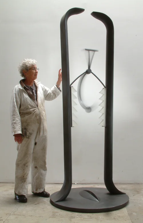 Dentata, Glass and Steel, 92 x 37 x 37 inch, 2005
