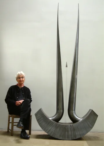 On Point, Glass and Steel, 84 x 36 x 18 inch, 2007