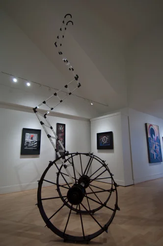 Jacobs Ladder, Glass and Steel, 151 x 66 x 48 inch, 2011